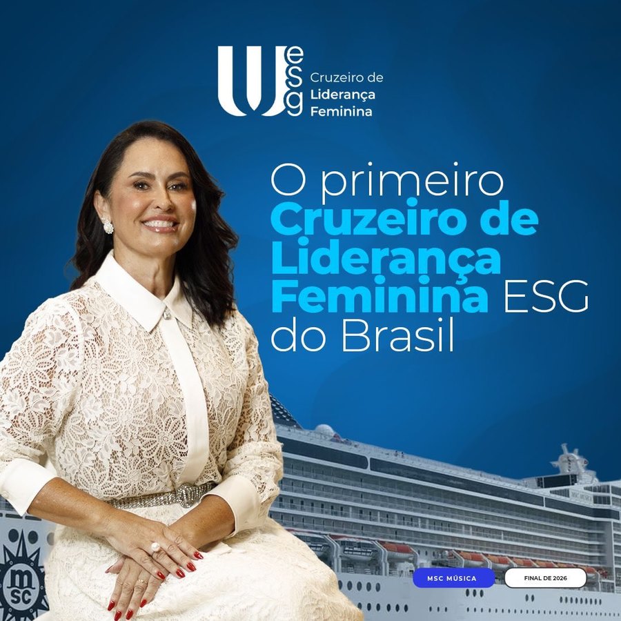 O primeiro Cruzeiro de Liderança Feminina ESG do Brasil — MSC Música, final de 2026